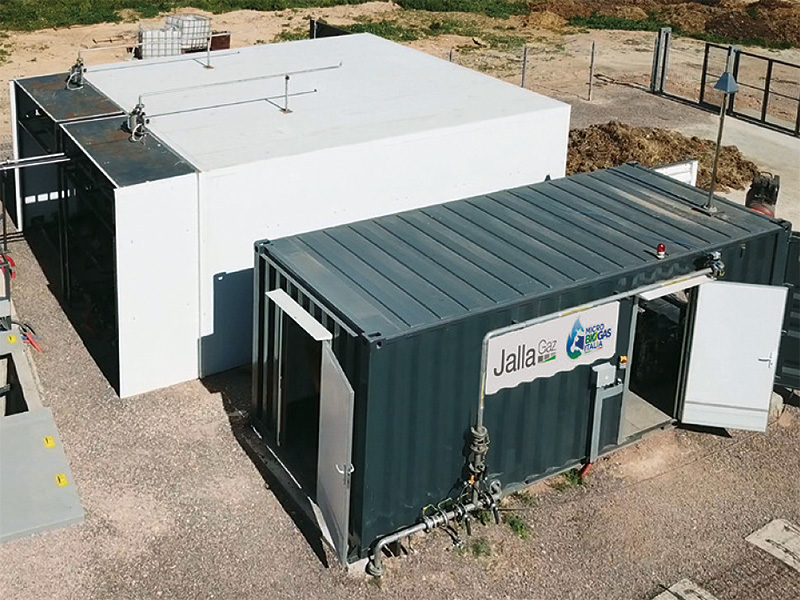 Impianto biogas a letame palabile